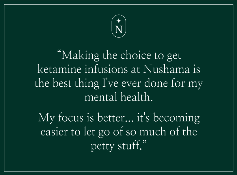 ketamine therapy client testimonial